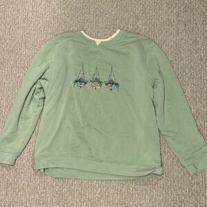 Green Hanging Plant Layered Sweater/Sweatshirt